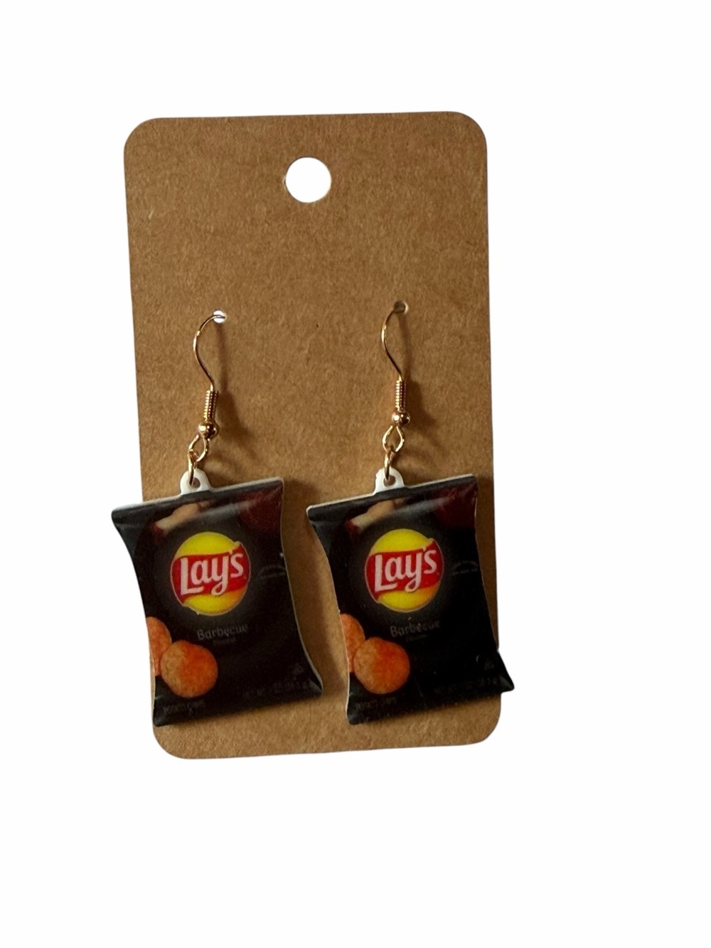 Barbecue Mini Bag Dangle Earrings - Black